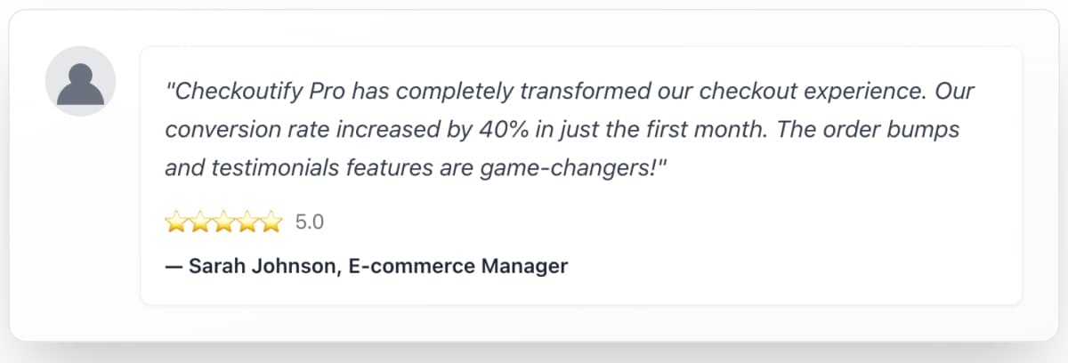 Customer reviews and social proof